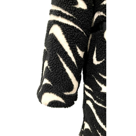 Nike Fleece High Pile Logo Long Coat Jacket Size Medium NWT - Picture 6 of 11